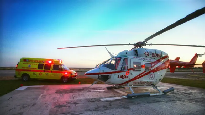Magen David Adom rescue helicopter