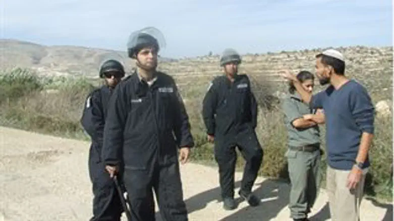 העימותים הבוקר באלון מורה