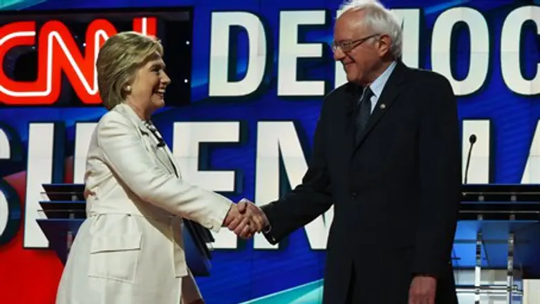 Hillary Clinton and Bernie Sanders