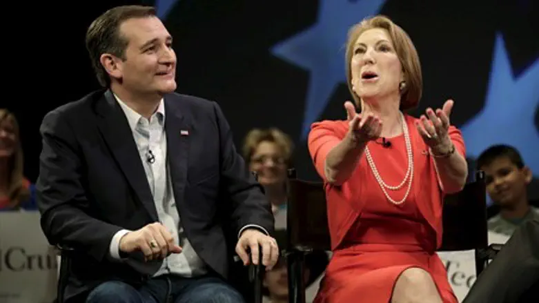 Cruz and Fiorina ahead of announcement