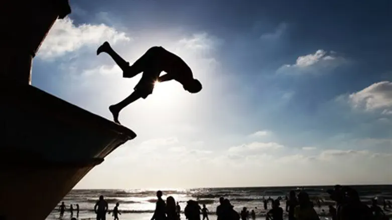 Parkour in Gaza (file)