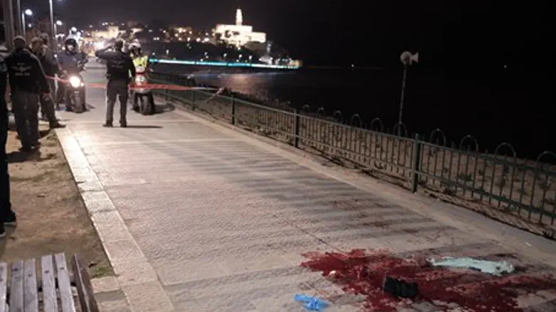 На месте теракта в Яффо. 8 марта 2016 г.