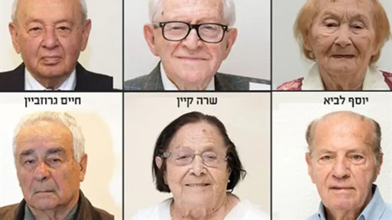 Факелоносцы на мероприятии Йом ха-Шоа