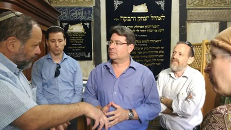 Ofir Akunis at Cave of Machpelah