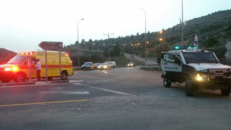 זירת הפיגוע הערב