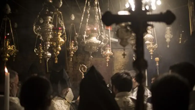 Armenian Christians from Jerusalem in Bethlehem (illustration)