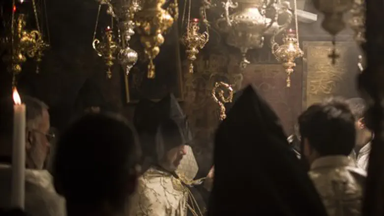 Христиане в Бейт-Лехеме. Иллюстрация