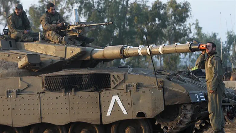 Танки ЦАХАЛа на границе с сектором Газы. Иллюстрация