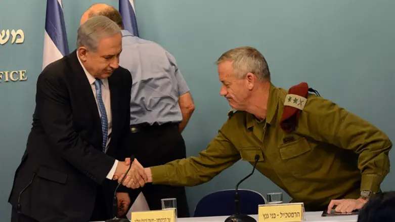 בנימין נתניהו ובני גנץ