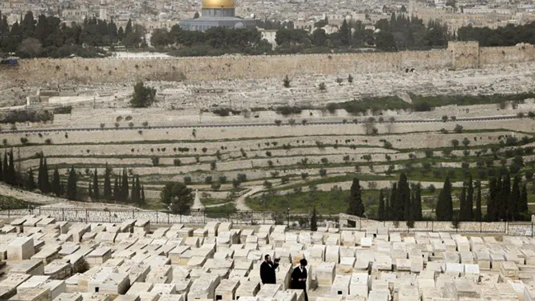 מבט מהר הזיתים אל מקום המקדש