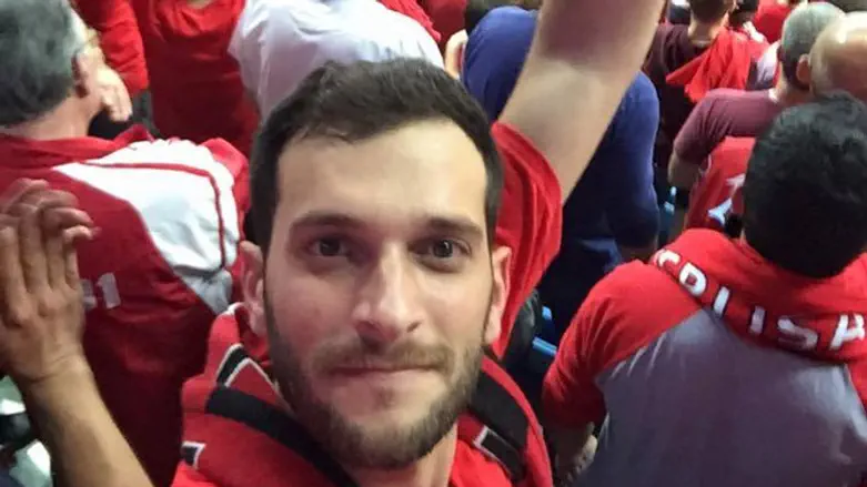 אלון בקל ז"ל במשחק של הפועל ירושלים