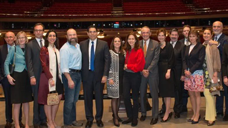 Danny Danon with Fiddler on the Roof cast