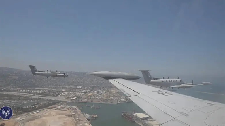 IAF aircraft during Independence Day air show