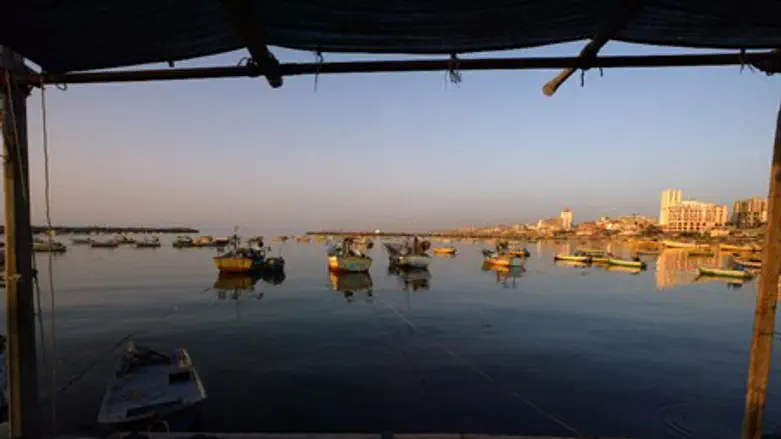 Fishermen off the coast of Gaza