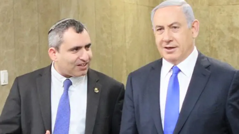 Биньямин Нетаньяху и Зэев Элькин