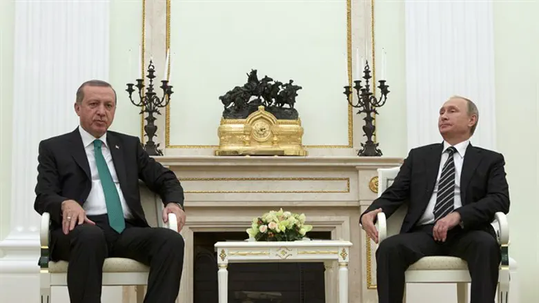 פוטין וארדואן. השניים עדיין במתיחות