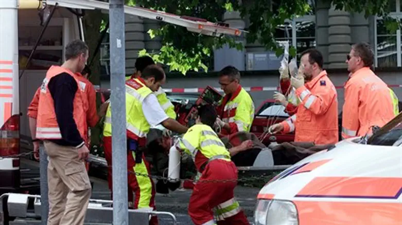 ДТП в Швейцарии. Иллюстрация
