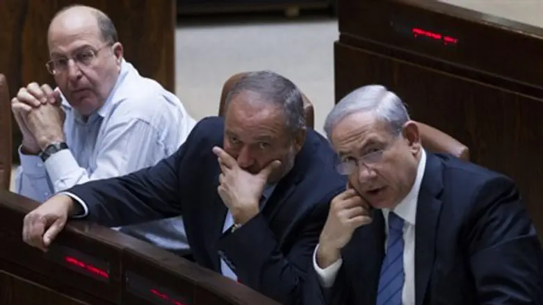 Liberman, Netanyahu, and Ya'alon