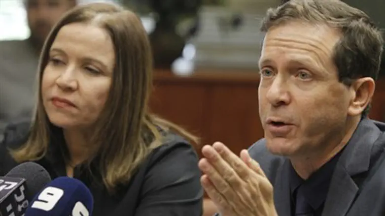 Isaac Herzog and Shelly Yachimovich