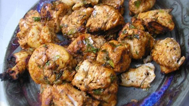 Blazing chicken kabob