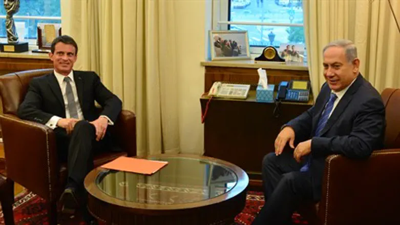 Netanyahu and Valls meet in Jerusalem