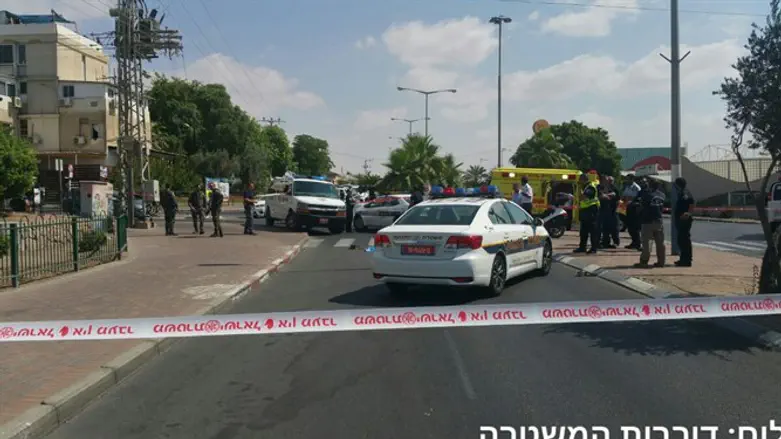 זירת התאונה באילת