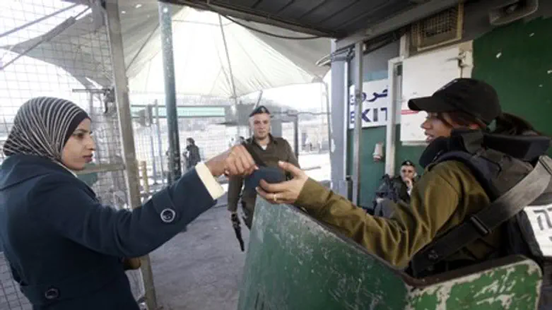 КПП на границе Израиля и ПА. Иллюстрация