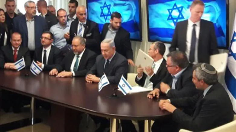 Биньямин Нетаньяху и Авигдор Либерман