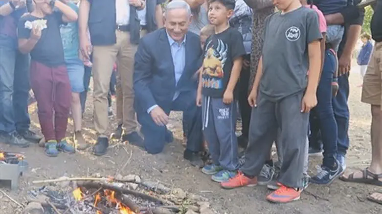 ראש הממשלה יצא למדורות