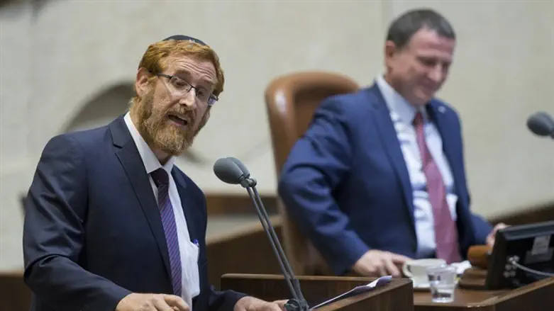 מחויב לפעול למען ההתיישבות. יהודה גליק בהשבעתו בכנסת אתמול (ד')