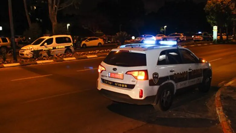 Police patrol car in Tel Aviv (file)