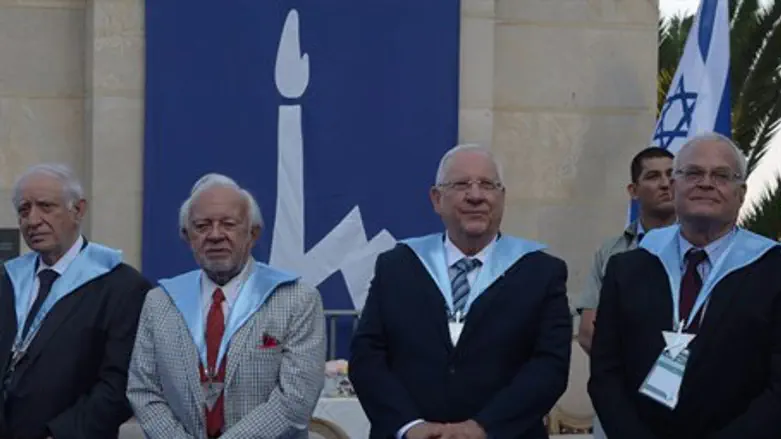 President Rivlin awarded an Honorary Doctorate from Hebrew University
