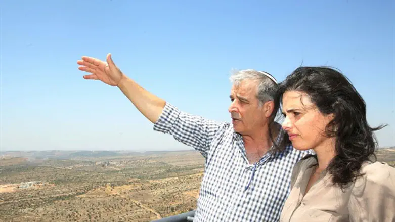 שקד בתצפית בבנימין. היום