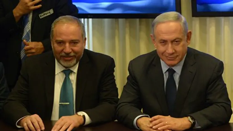 Биньямин Нетаньяху и Авигдор Либерман