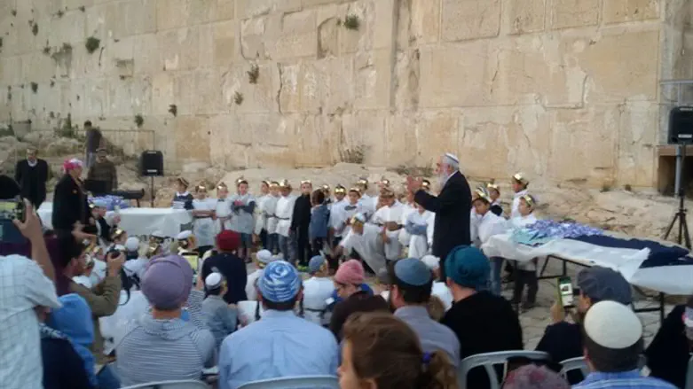 התלמידים בטקס