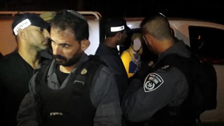 The nighttime arrest