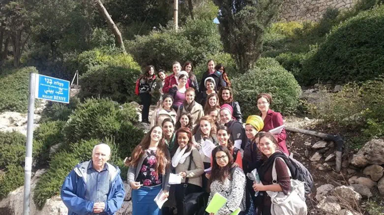 תלמידות המכללה בסיור לימודי בירושלים