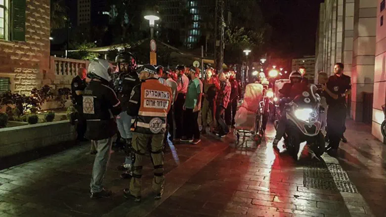 Scene of Sarona market attack