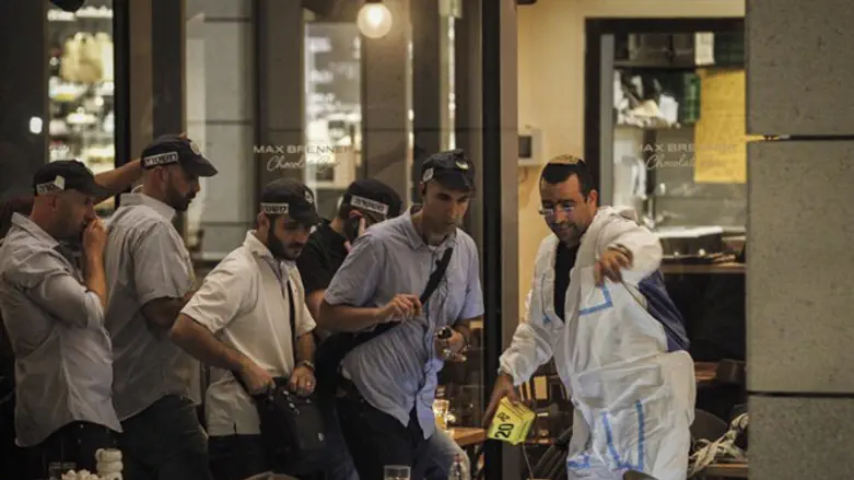 אזור הפיגוע בתל אביב