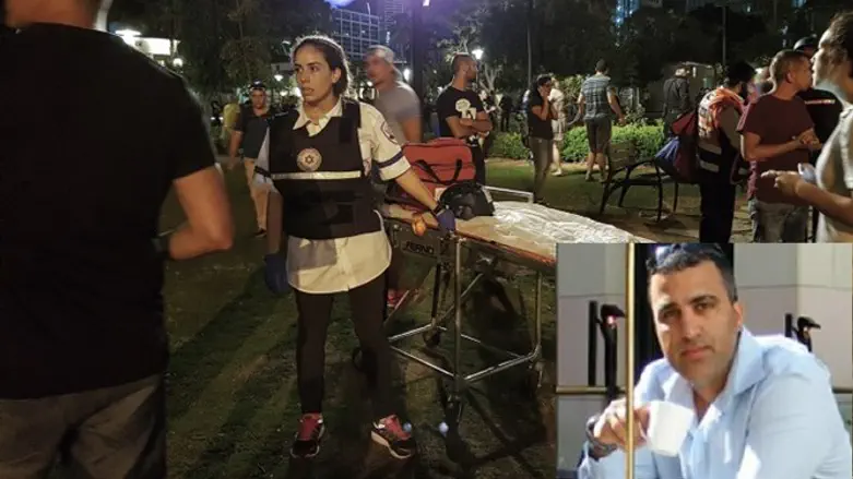 עידו בן ארי הי"ד, זירת הפיגוע במתחם שרונה