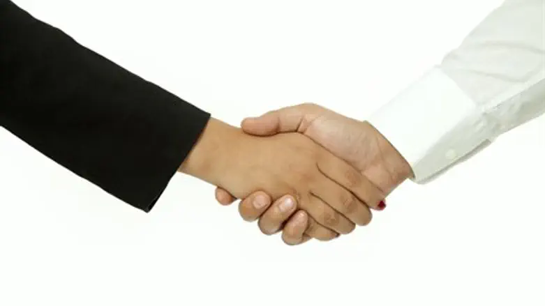 Shaking hands (illustration)