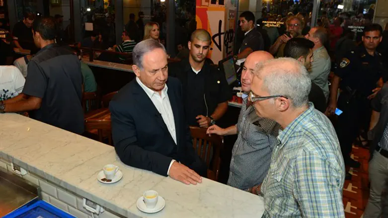 נתניהו בשרונה, הערב