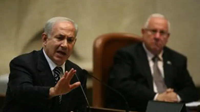 נתניהו היום מעל בית הכנסת