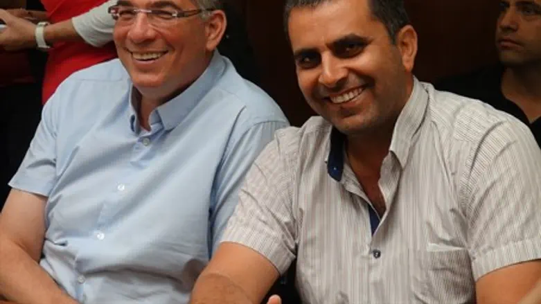 מנכ"ל תקומה אופיר סופר ומנכ"ל הבית היהודי ניר אורבך