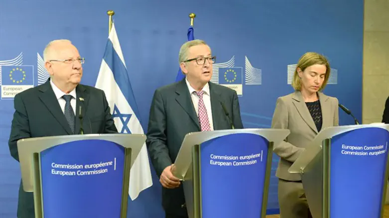 ריבלין עם יונקר ומוגריני, היום