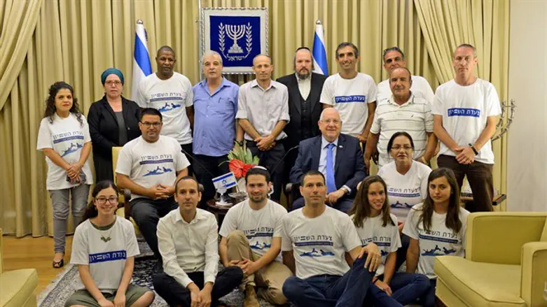 ראשי ''צעדת השוויון'' עם ריבלין