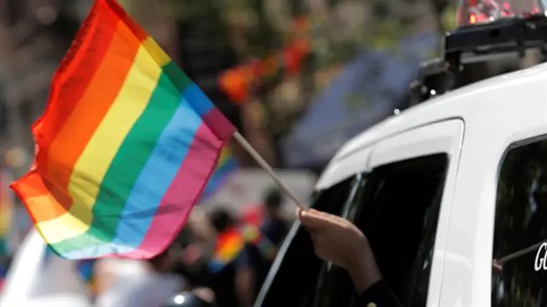 Gay pride march (illustration)