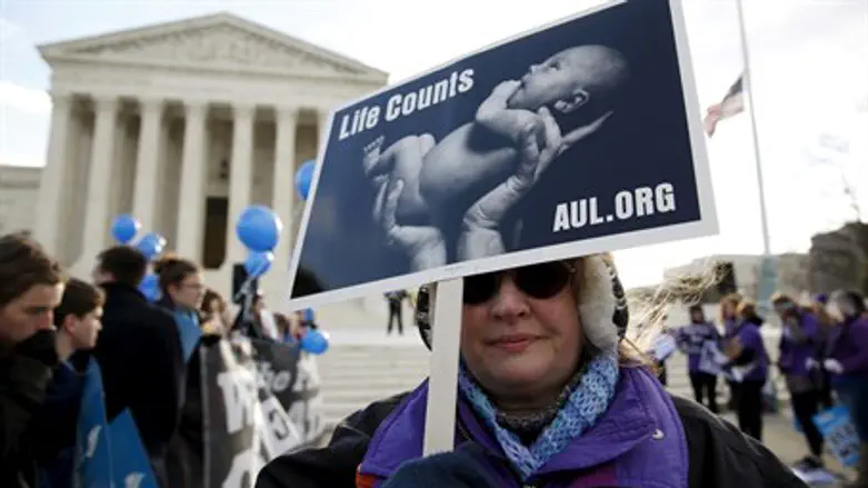 Demonstrators in front of US Supreme Court ahead of Texas abortion law ruling