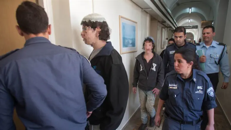The minors under arrest