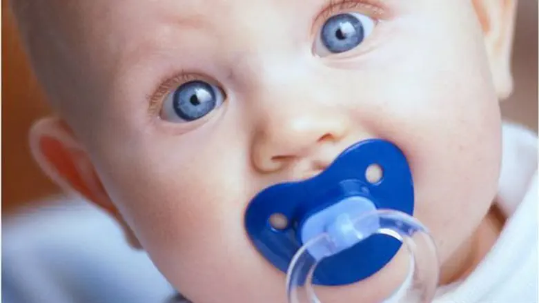 baby with pacifier